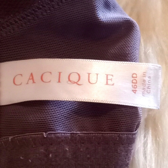 Cacique Taupe Lightly Lined Balconet Bra- 46DD - Picture 11 of 13